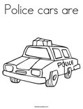 Police cars are Coloring Page