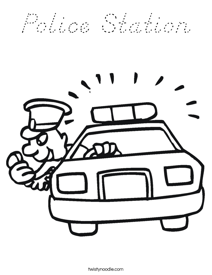 Police Station Coloring Page D Nealian Twisty Noodle Police Station Coloring Page D Nealian Twisty Noodle
