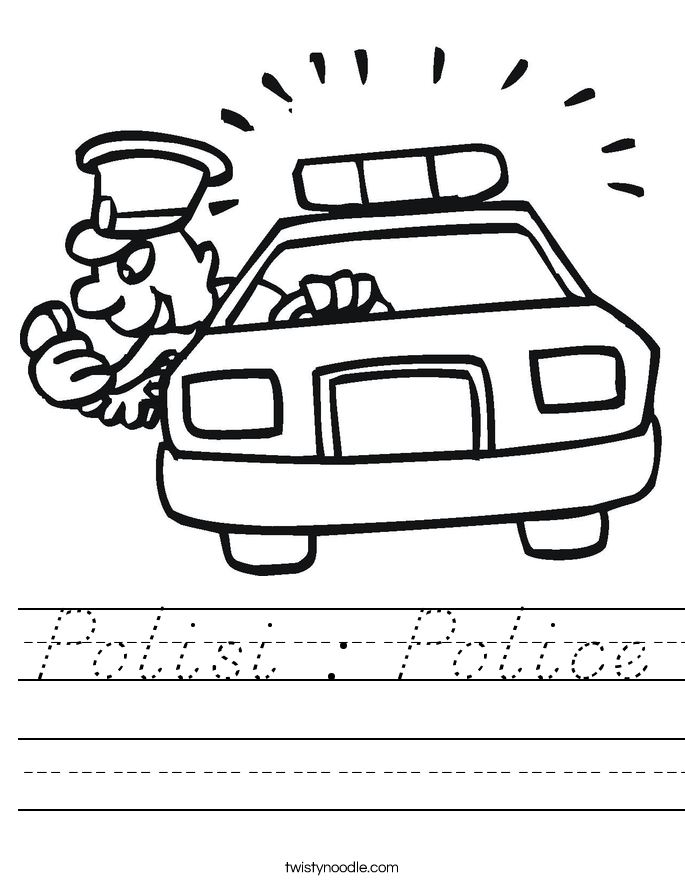 Polisi : Police Worksheet