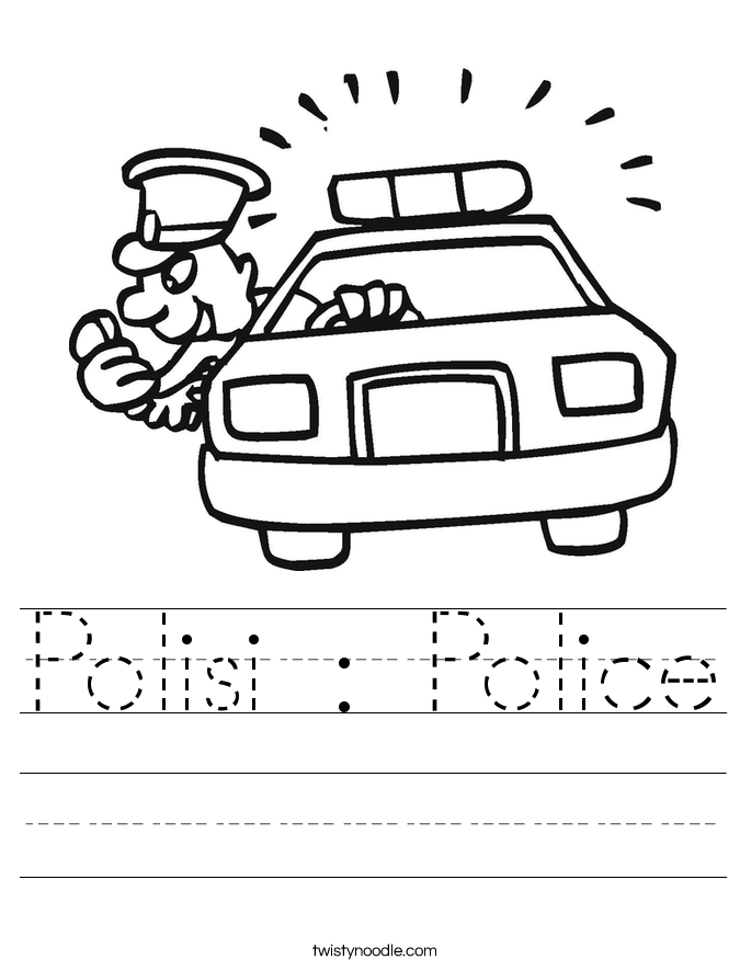 Polisi : Police Worksheet