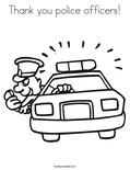 Thank you police officers!Coloring Page