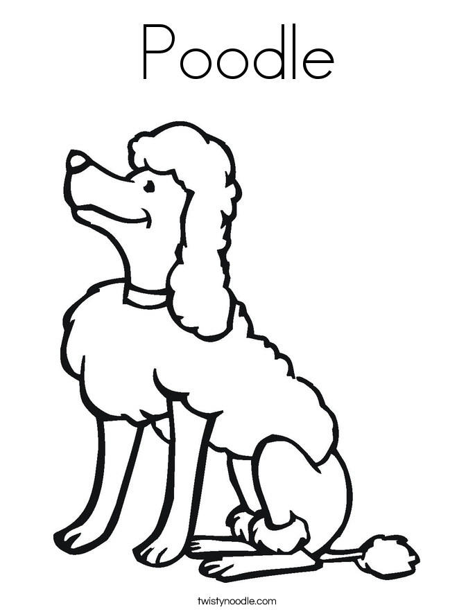 Poodle Coloring Pages 7