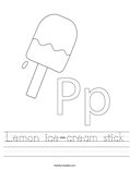Lemon ice-cream stick Worksheet