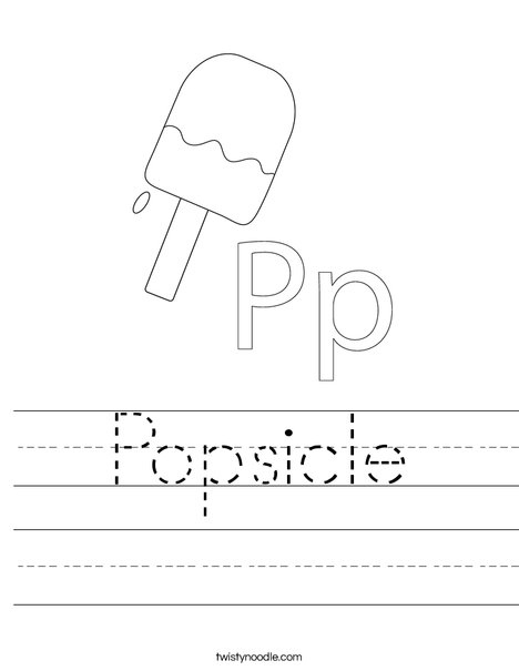 Popsicle Worksheet