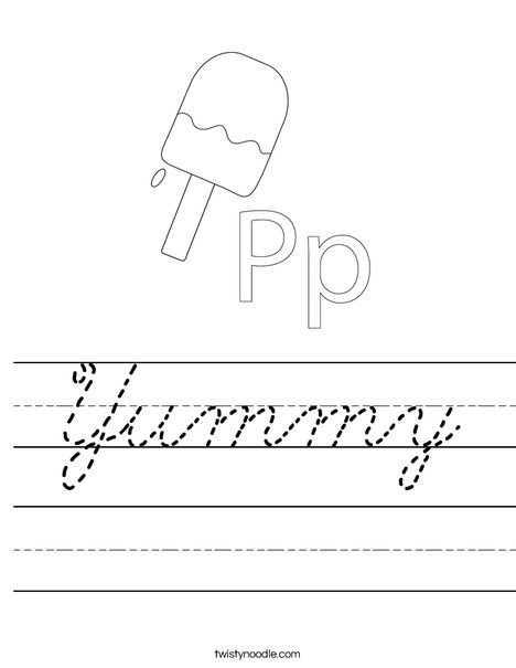 Popsicle Worksheet