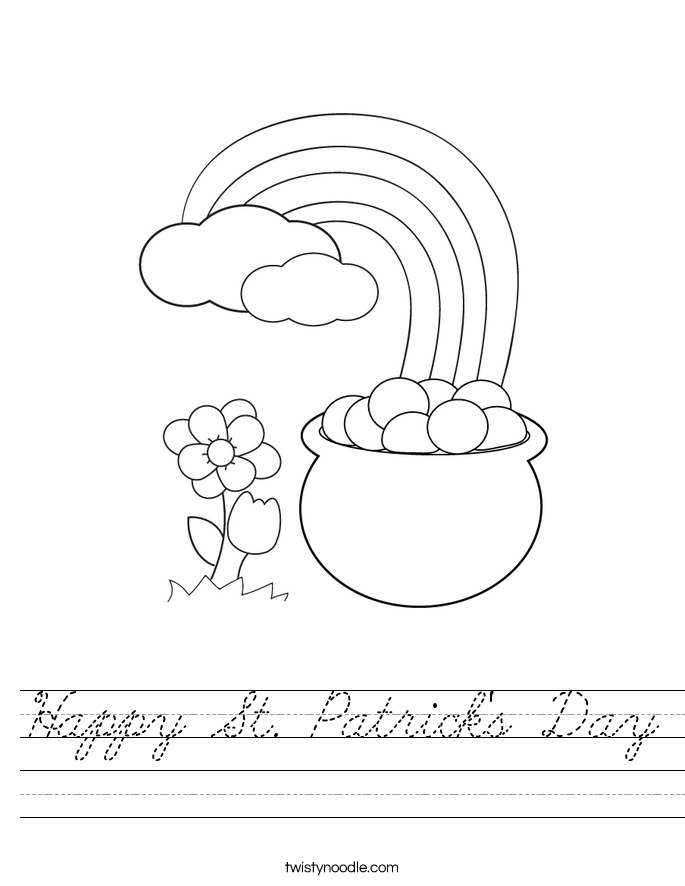 Happy St. Patrick's Day Worksheet