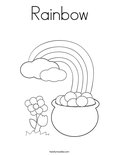 Rainbow Coloring Page