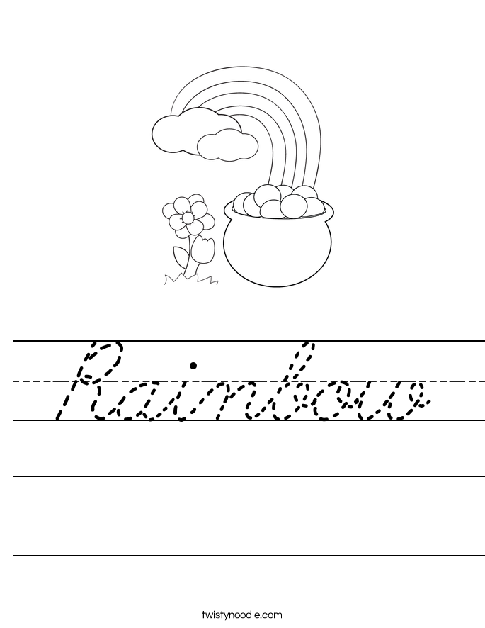 Rainbow Worksheet