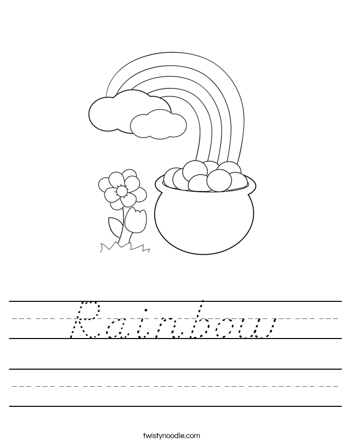 Rainbow Worksheet