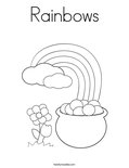 Rainbows Coloring Page