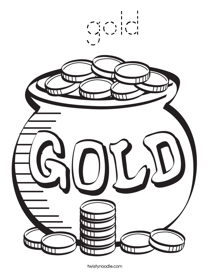  gold Coloring Page