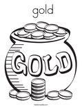  gold Coloring Page