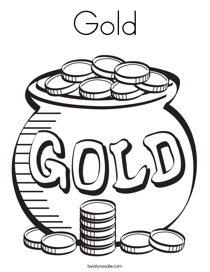 Gold Coloring Page