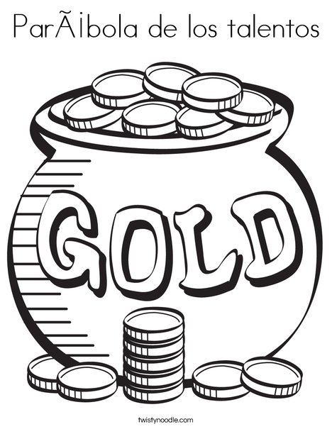 Pot of Gold Coloring Page