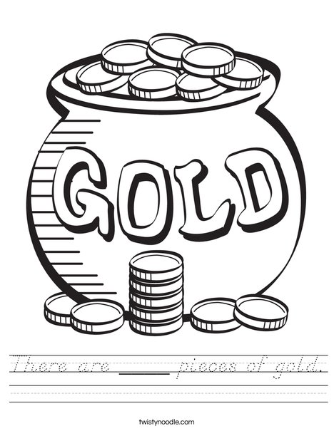 Pot of Gold Worksheet