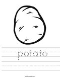  potato Worksheet