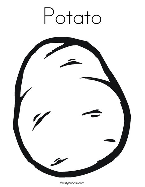 Potato Coloring Page