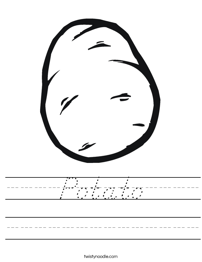 Potato Worksheet