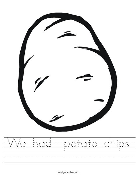 Potato Worksheet