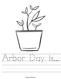 Arbor Day is... Worksheet