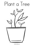 Plant a Tree Coloring Page