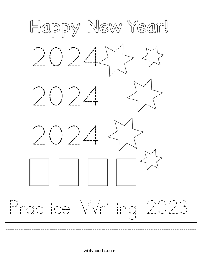 Practice Writing 2023 Worksheet