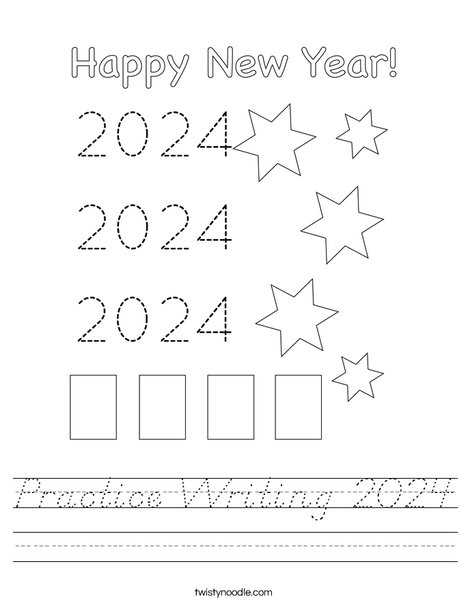 Practice Writing 2024 Worksheet