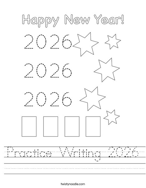 Practice Writing 2026 Worksheet