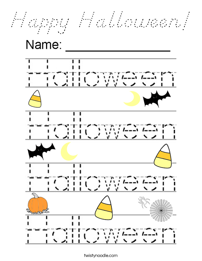 Happy Halloween! Coloring Page