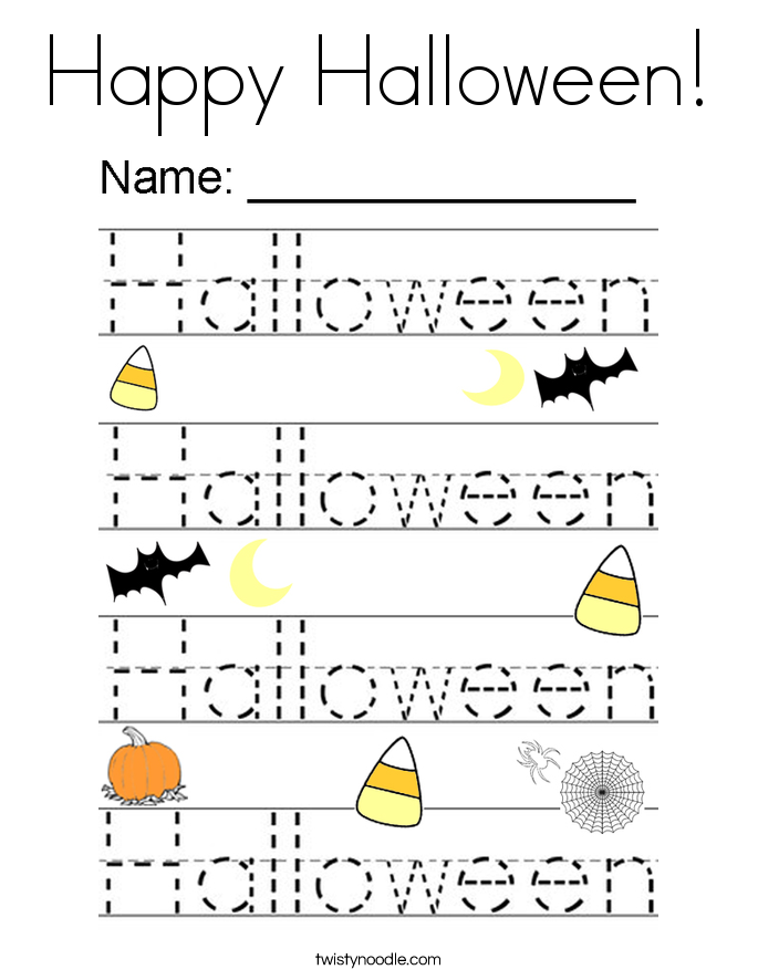 Happy Halloween! Coloring Page