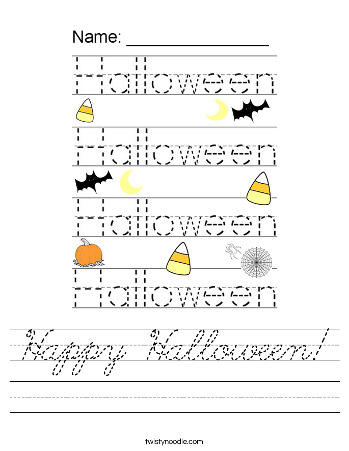 Happy Halloween! Worksheet