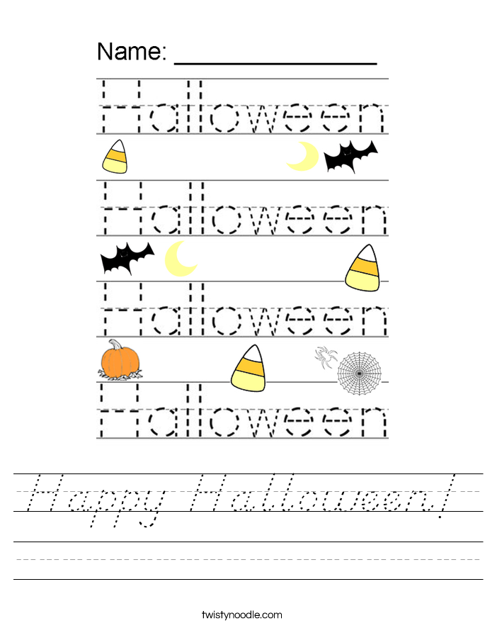 Happy Halloween! Worksheet