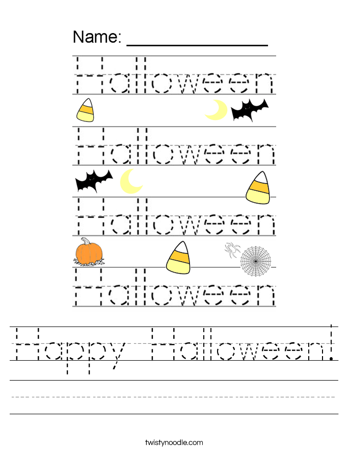 Happy Halloween! Worksheet