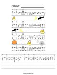 Happy Halloween! Worksheet