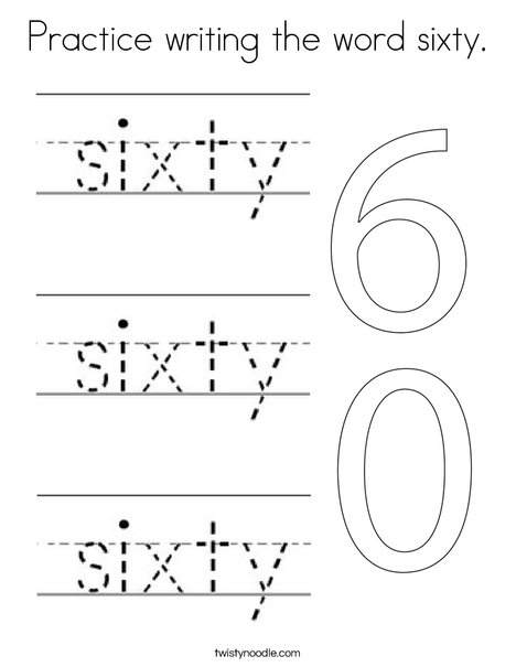 60 clearance in writing