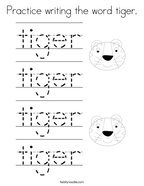 Write my essay tiger