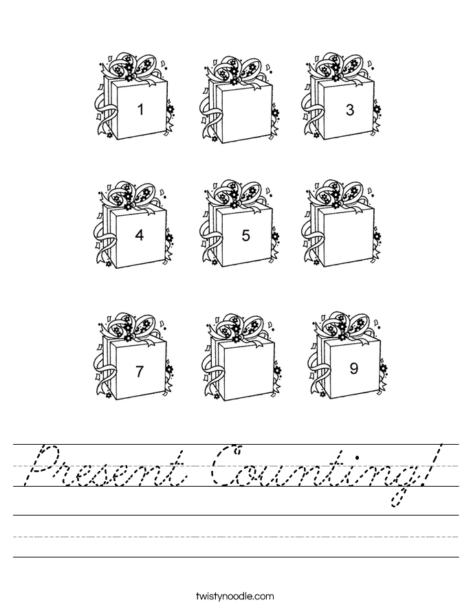 Present Counting! Worksheet
