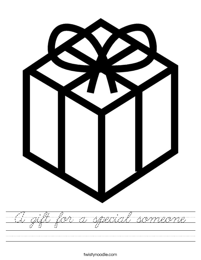 A gift for a special someone Worksheet