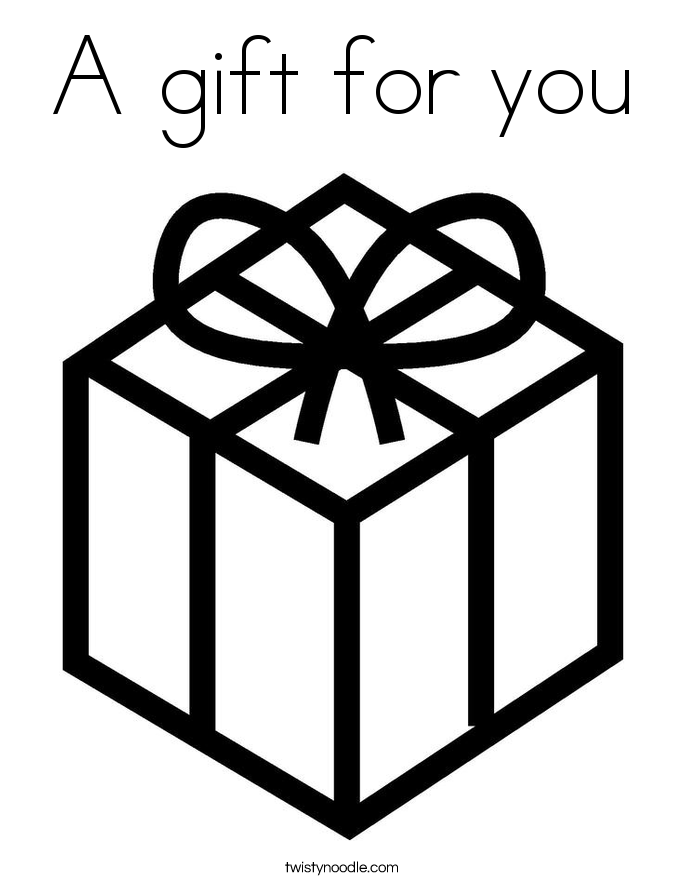 A gift for you Coloring Page