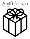 A gift for you Coloring Page