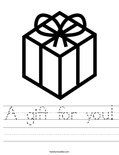 A gift for you! Worksheet