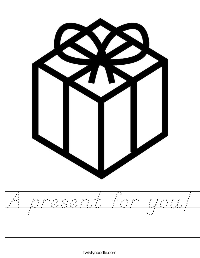 A present for you! Worksheet