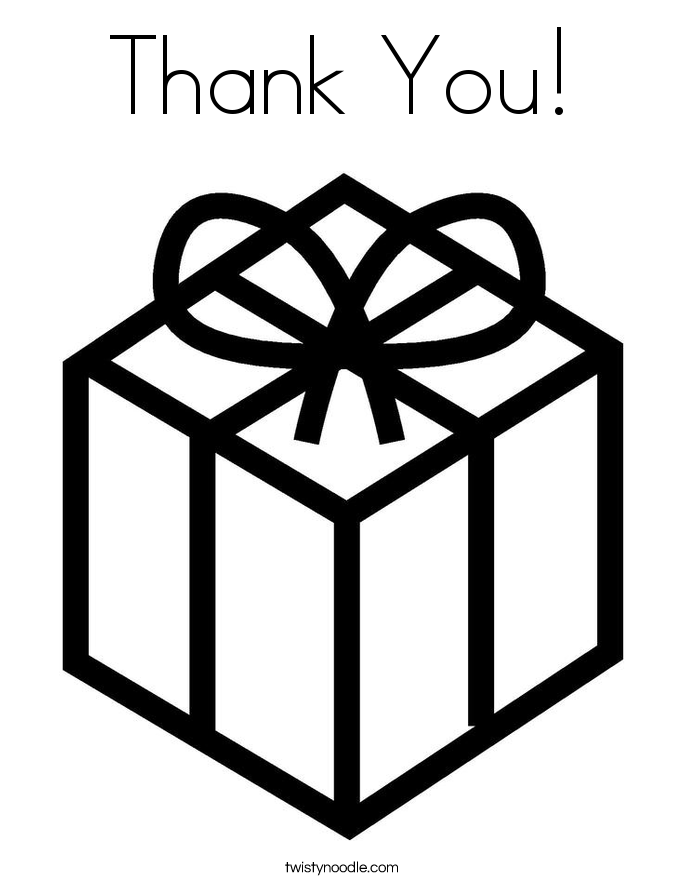 Thank You! Coloring Page