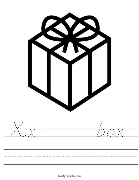 Present with Bow Worksheet
