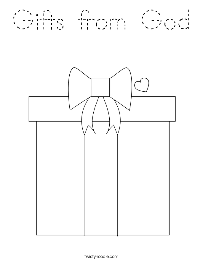 Gifts from God Coloring Page