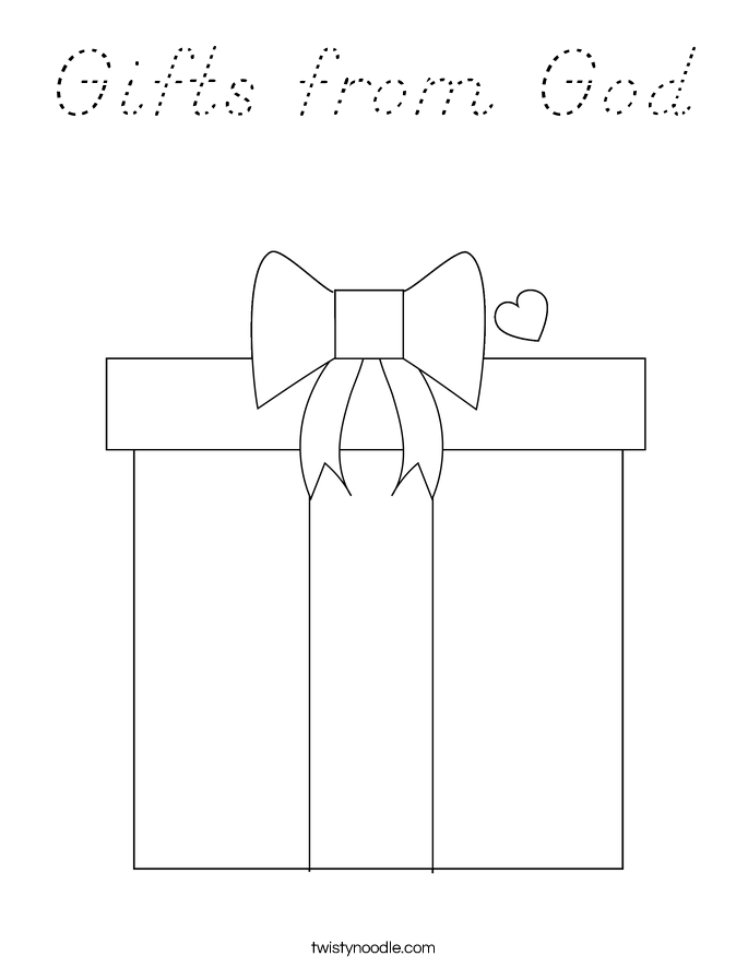 Gifts from God Coloring Page