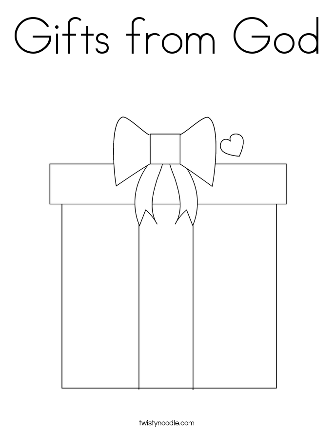 Gifts from God Coloring Page