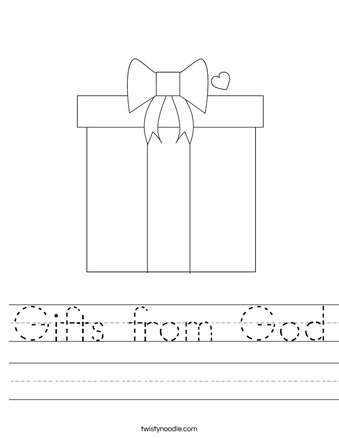 Gifts from God Worksheet