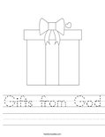 Gifts from God Worksheet