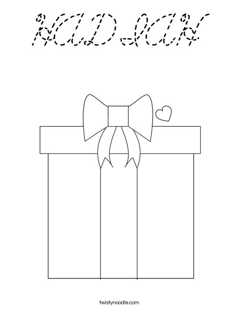 Present Coloring Page